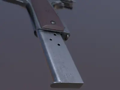 M1911A1 Low-poly 3D model