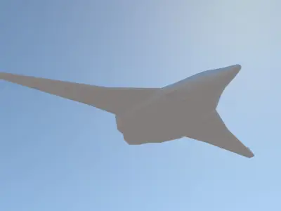 PAK DA Bomber Low-poly 3D model