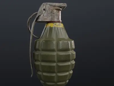 Grenade 3D model 4