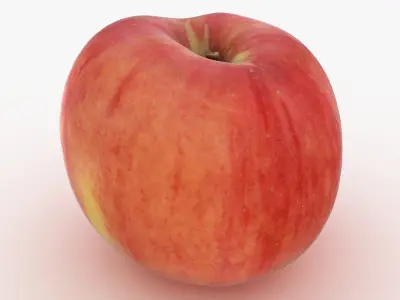Red Apple Set 3D model