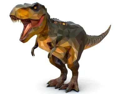 Dinosaur T- Rex  Lowpoly Art Style Animal Low-poly 3D model