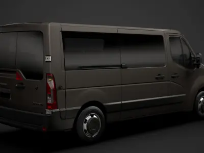 Vauxhall Movano L2H1 WindowVan 2020 3D model