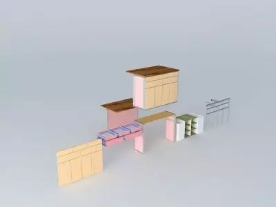 Kitchen Island Free 3D model purchase