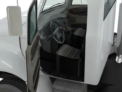 Freightliner Columbia 2017 4-axle chassis Base 3D model