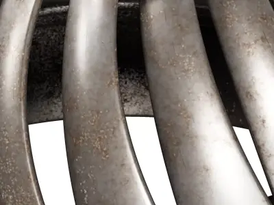 Rusty Turbine Roof Ventilator 3D model