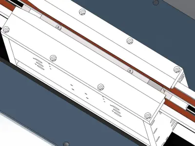 Belt conveyor and Sending Unit 3D model