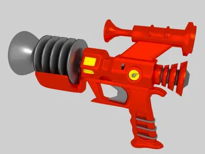 Retrofuturistic Raygun 3D model