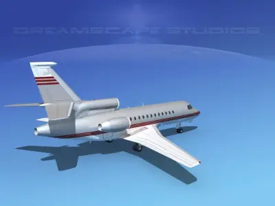 Dassault Falcon 900 V04 3D model