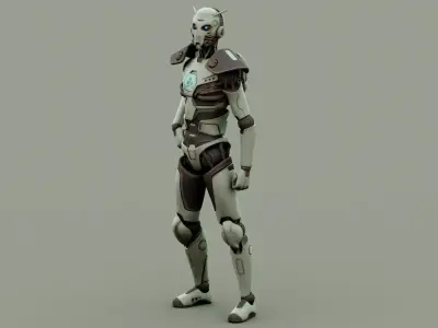  CYBORGTOPIA B-32 Rigged for Unreal Engine - Unity - MIXAMO 3D model