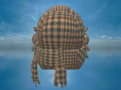 Military Tactical Balaclava with Sunglasses Low-poly 3D model
