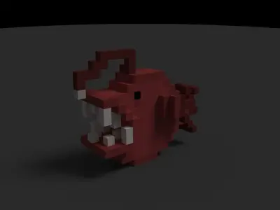 Free Deep Fish Free low-poly 3D model