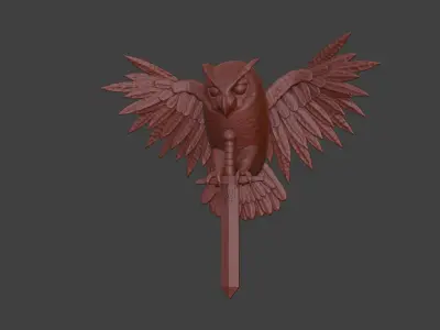 Emblem of the Main Intelligence Directorate Free 3D print model