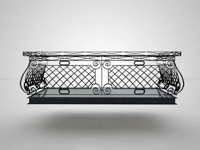 classic balcony 3D model