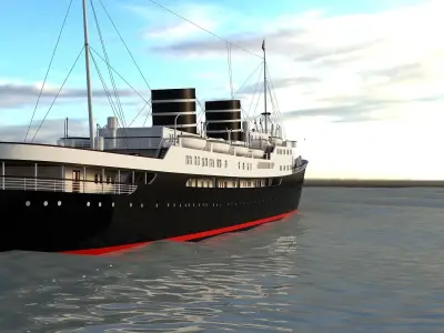 MS Venus Bergen Line Low-poly 3D model