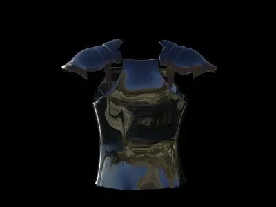 Medieval Body Armor And Shoulder Pad For Blender Free 3D model