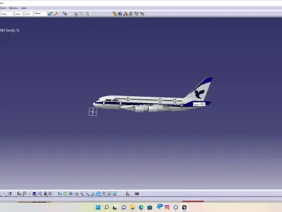 Airbus A380 IRAN AIR HOMA 3D model