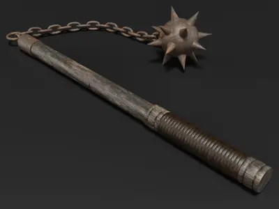 Medieval Mace Weapon 3D model