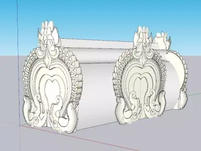 indian temple dome Low-poly 3D model