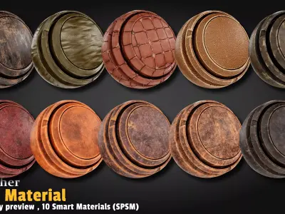 Leather Smart Material Substance 3d Painter Texture