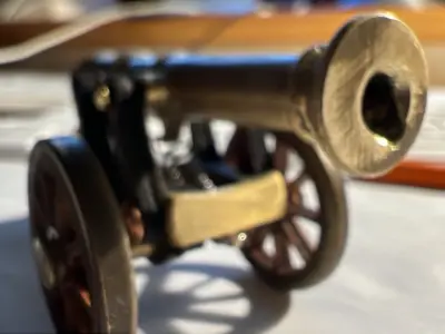 Napoleonische Feldkanone  Artilleriegeschuetz Miniaturmodell 3D print model
