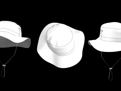 BASIC FISHING HAT genesis8 highpoly 3D model