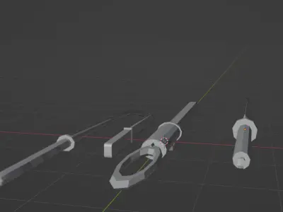 sword pack Free low-poly 3D model