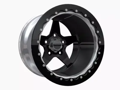 3030 Autosport Launch drag wheel Low-poly 3D model