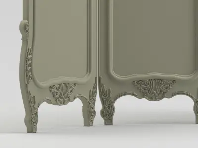 Classic Dressing Screen 3D model