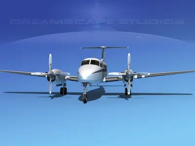 Beechcraft 350 Super King Air V07 3D model