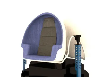 Hyundai VR seat game Low-poly 3D model