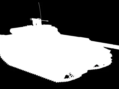 CV90 120T Low-poly 3D model