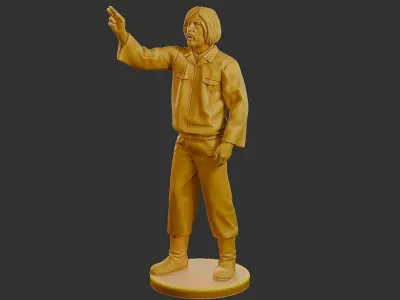 Czechoslovakian firefighter 90s 014 3D print model