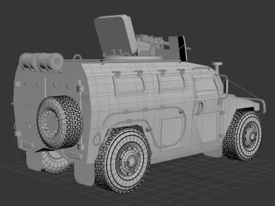 Gaz Tiger 3D model