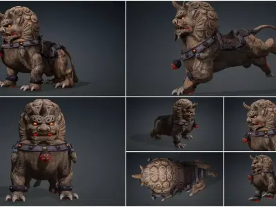 Pack-11 Mythical Creatures 3D model