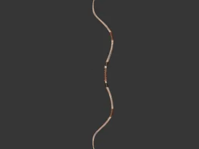 Medieval Noble Weapon Bow and Arrow Low-poly 3D model