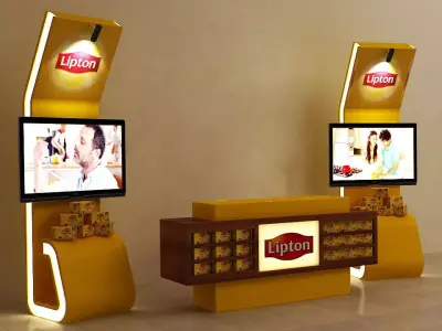 3D Display Stand - Kiosk 3D model