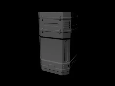 Sci-Fi Asset Low-poly 3D model