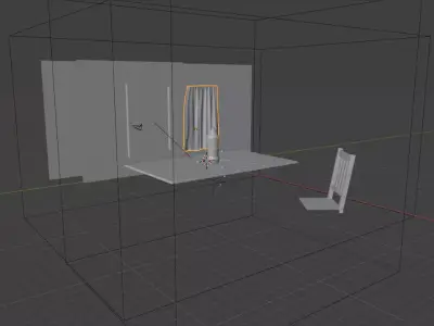 Animated Photorealistic Glass Bottle Scene Made in Blender 3D model