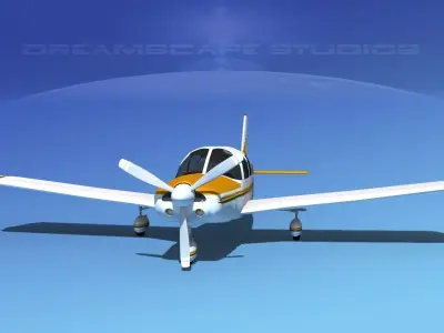 Piper Cherokee Six 260 V02 3D model