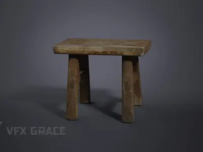 Small Bench 001 3D model