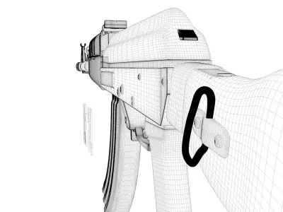 AK74 3D By Timvias Free 3D model