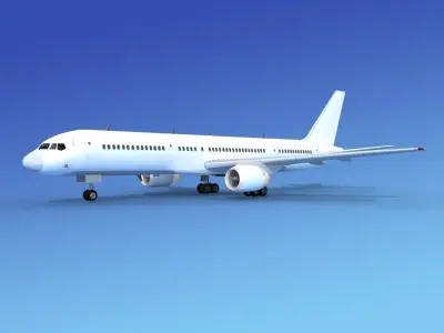 Boeing 757-200 Unmarked 3 3D model