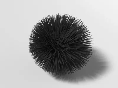 Cartoon Sea Urchin Free 3D model