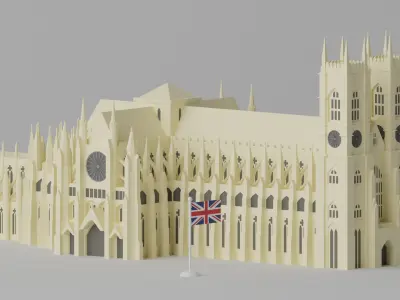 Westminster Abbey UK London 3D model