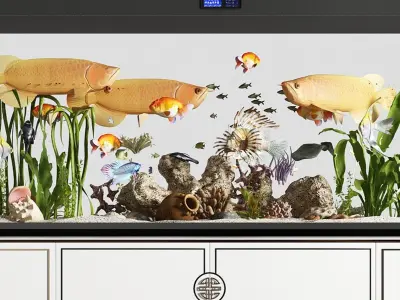 New style fish Chinese tank 3D model