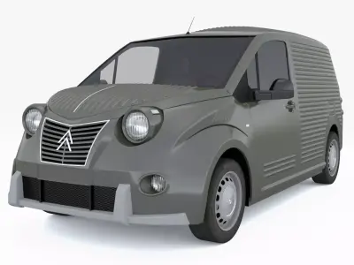 Citroen Berlingo 2CV Fourgonnette 2023 3D model