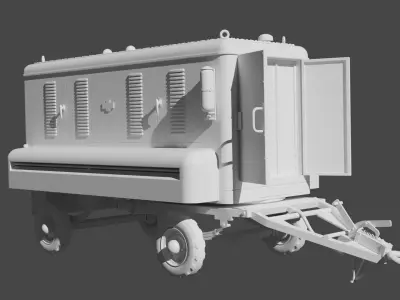 RAF Houchin 25kva Ground Power Unit 3D print model