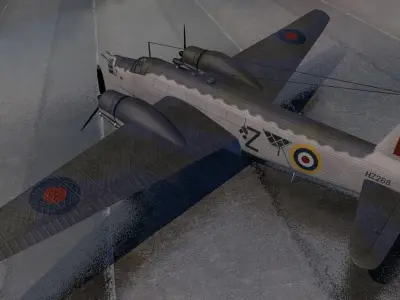 Vickers Wellington Mk-3 3D model