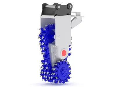 Chain Cutters For Excavator 3D model