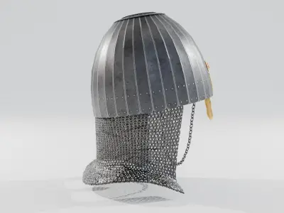 Kispek - Eastern Helmet Low-poly 3D model